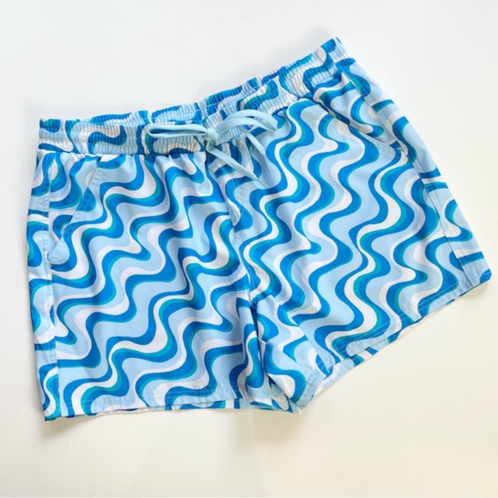 SOLD - Wild Fable Board Shorts Blue Swirl Large Women’s Swim